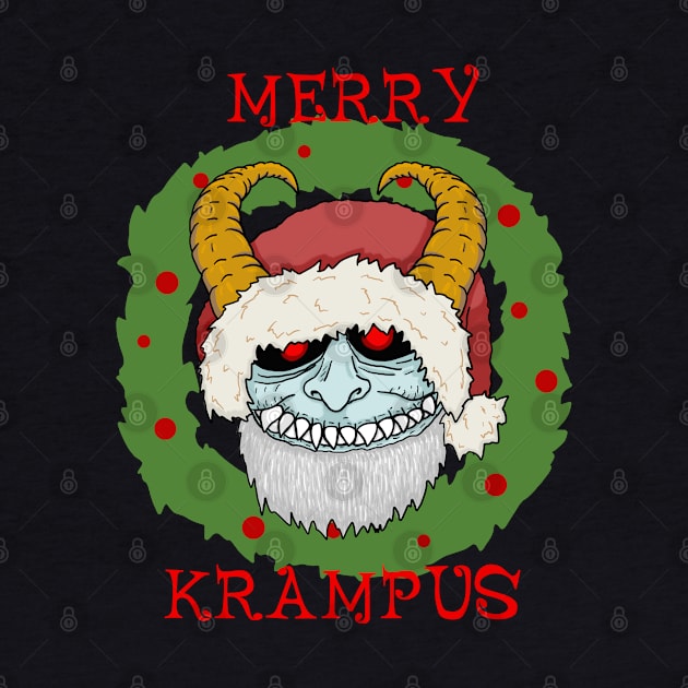 Merry Krampus Wreath by SNK Kreatures